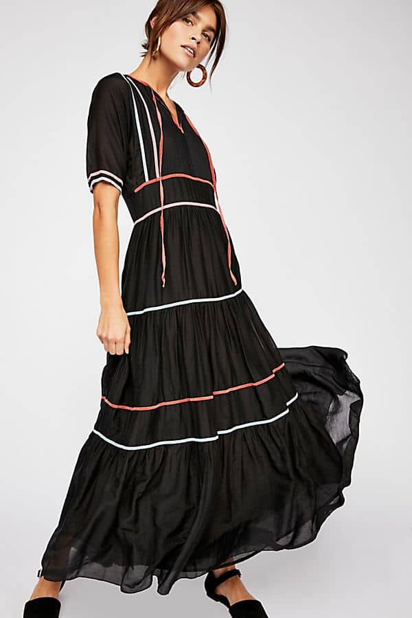 Free People Black Maxi Dress